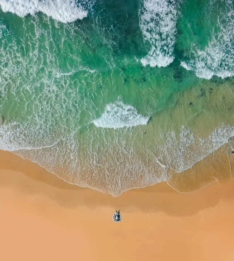 Aerial landscape photograph