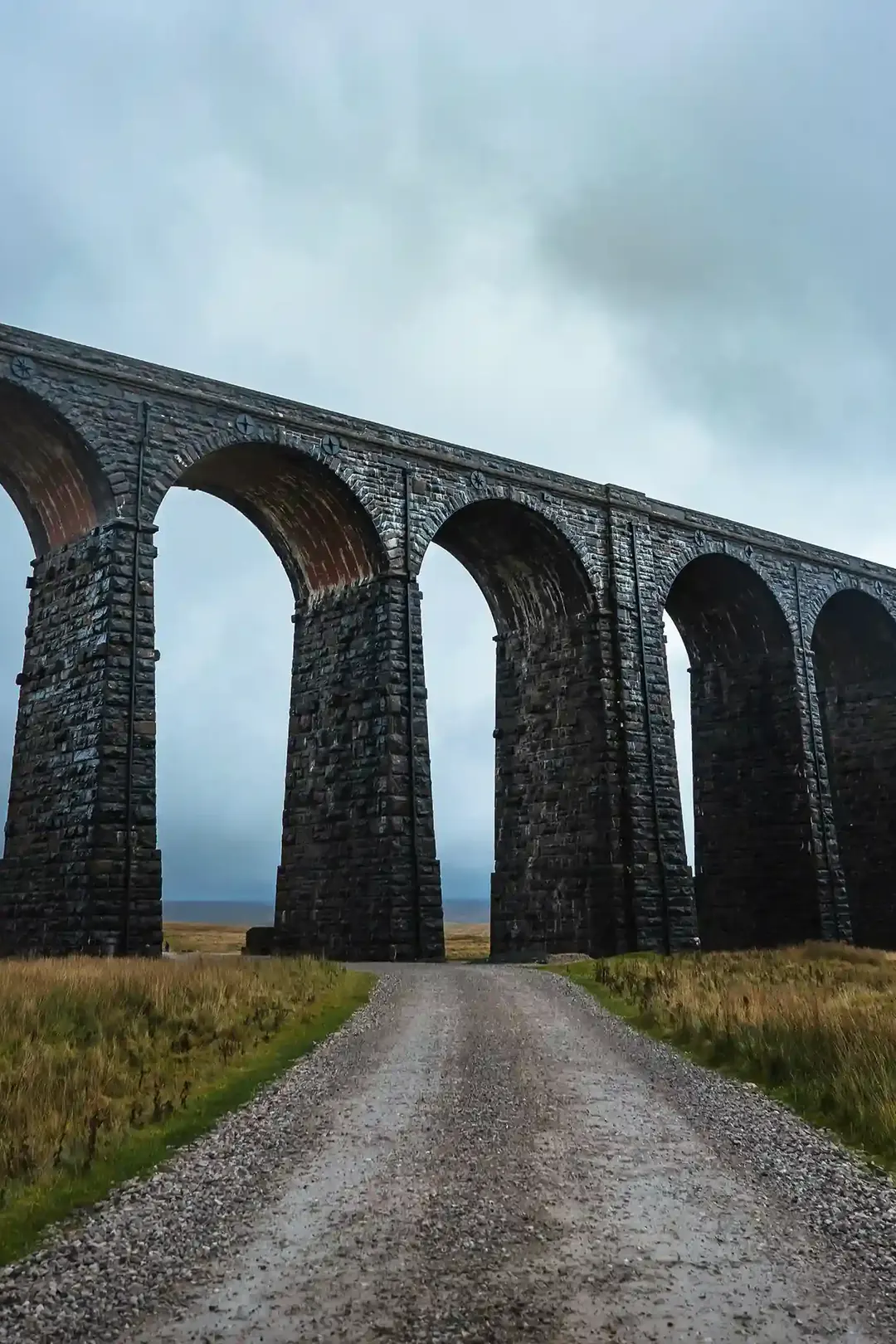 The arches of Ribblehead Viaduct in the Yorkshire Dales